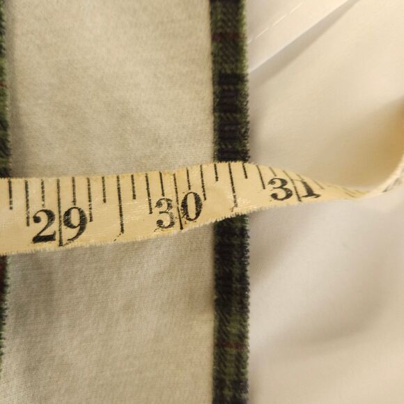 Eddie Bauer Mens Large Green Plaid Long Sleeve Button Down Shirt Shacket - Picture 7 of 7